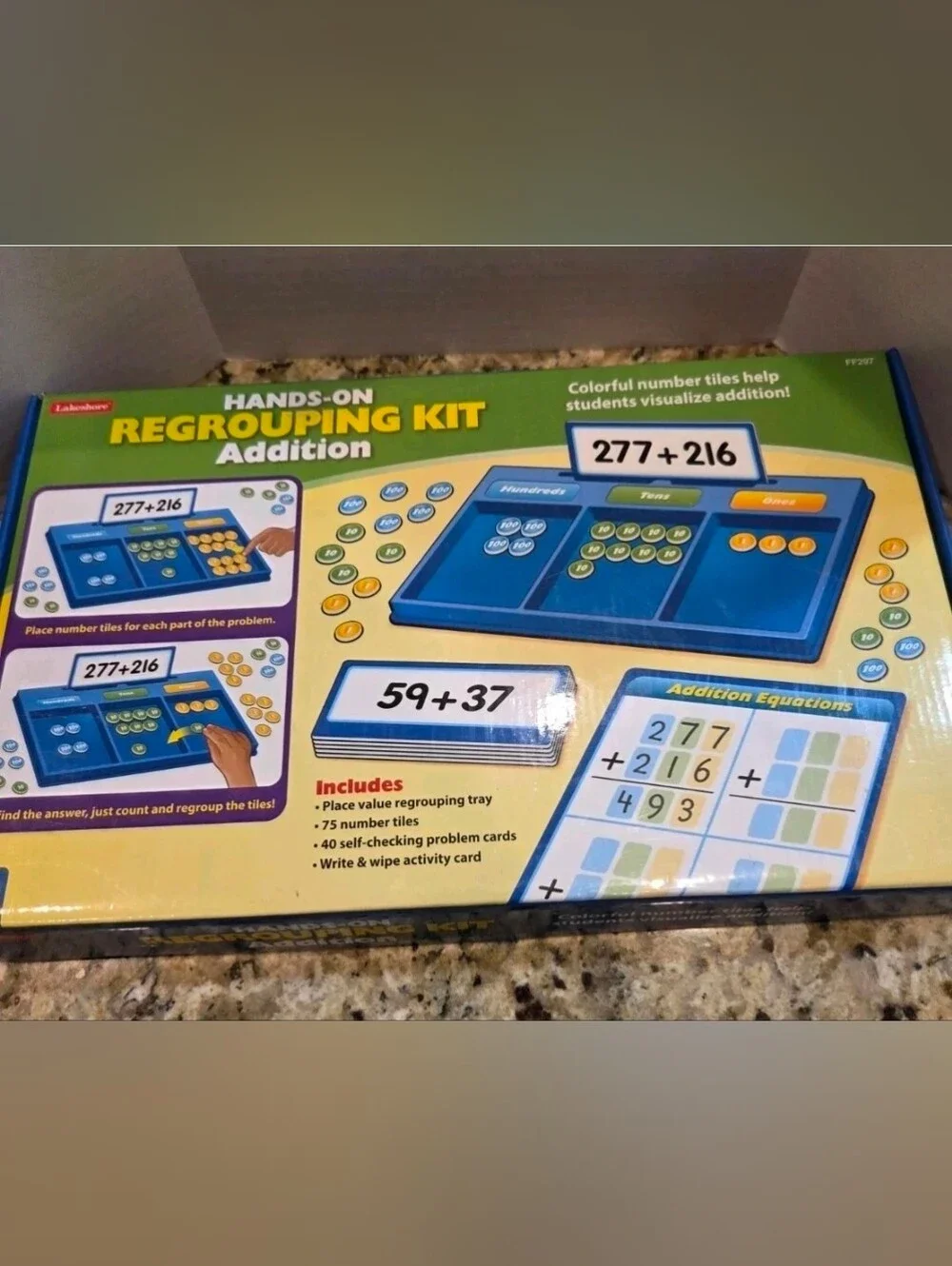 Lakeshore Learning Hands On Addition Regrouping Kit FF297 Math Homeschool Group